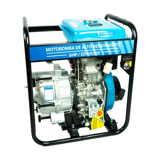 [206130]  MOTOBOMBA DIESEL 3" AGUA SUCIA - EDWB30E 6HP - HYLUX