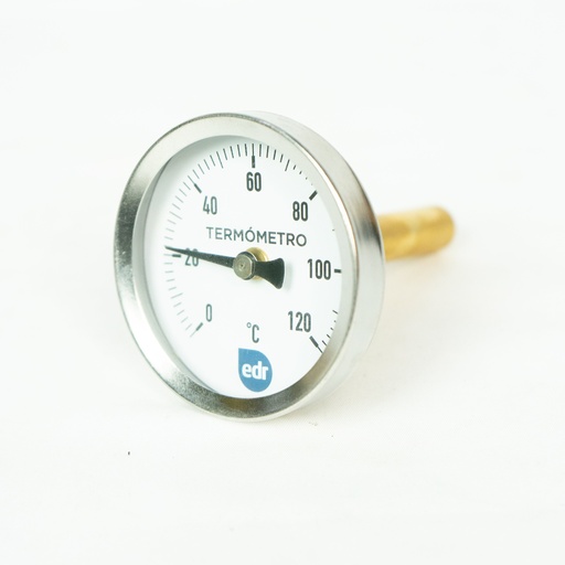 [208501]  TERMOMETRO 0 -120° C 63MM  - INOX HE 1/2"