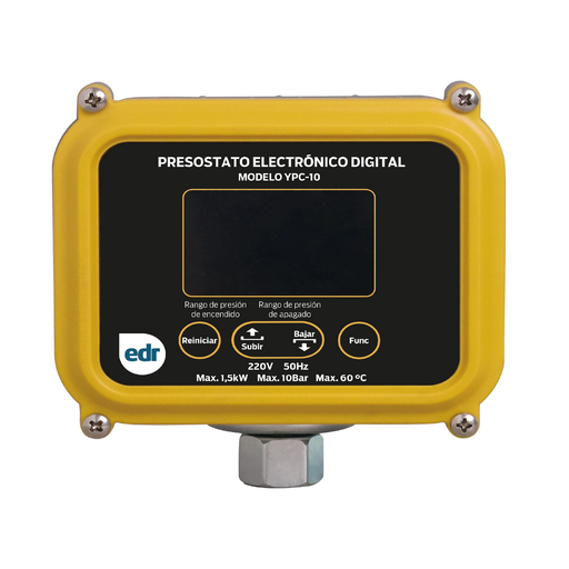 [208590]  PRESOSTATO DIGITAL YPC10 / PRESION 0,5 - 6,9 BAR - 220V - EDR PUMP