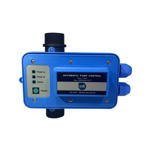 [208709]  CONTROL BOMBA AUTOM YT-8 1 1/4" - 3 HP NEGRO-AZUL - EDR PUMP (SIN CABLE)