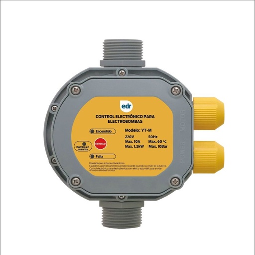 [208714]  CONTROL BOMBA YTM AUTO 1" AZUL CON CABLE - EDR PUMP