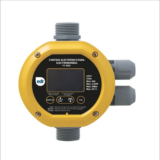 [208717]  CONTROL BOMBA YT PRO 1" AZUL CON CABLE - EDR PUMP