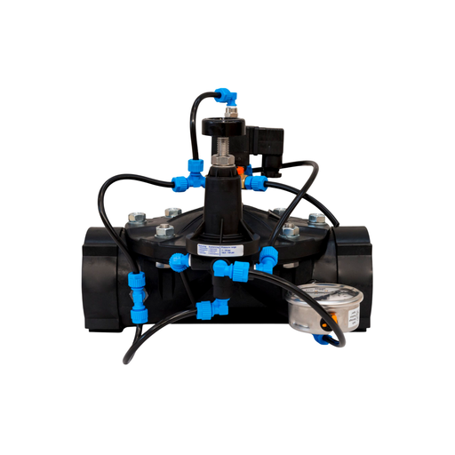 [166156]  VALV 24V NYLON 4" DE 3 VIAS CON PILOTO - SAGIV - TOMA MAN - OOVAL