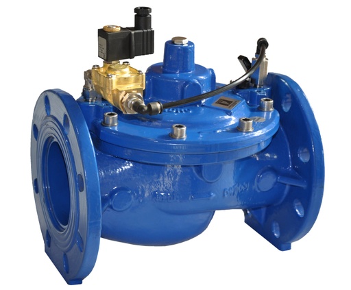 [167003]  VAL DOBLE CAM 3" - N/C 24 V BURKER Y SAGIV - METAL BRIDA