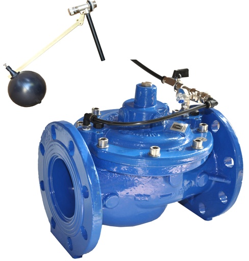 [167036]  VAL DOBLE CAM 6" - CON FLOTADOR MOD - METAL BRIDA