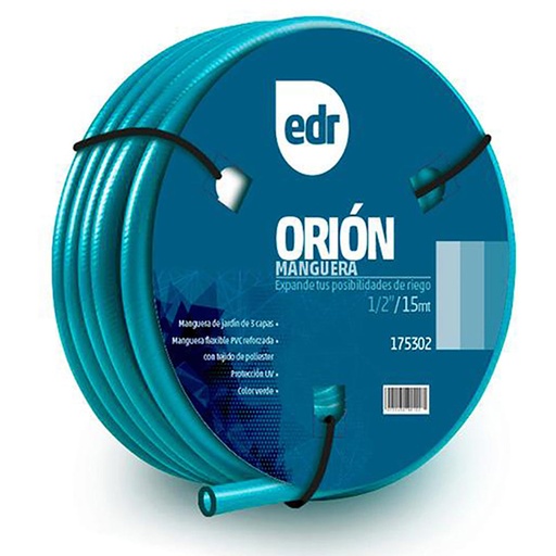[175308]  MANGUERA ORION 1/2" VERDE - ROLLO 150 M