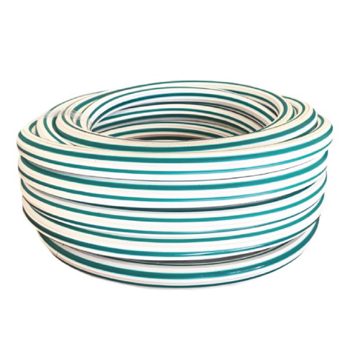 [175329]  MANGUERA BICOLOR BLANCA-VERDE 1/2"  - ROLLO 20 M