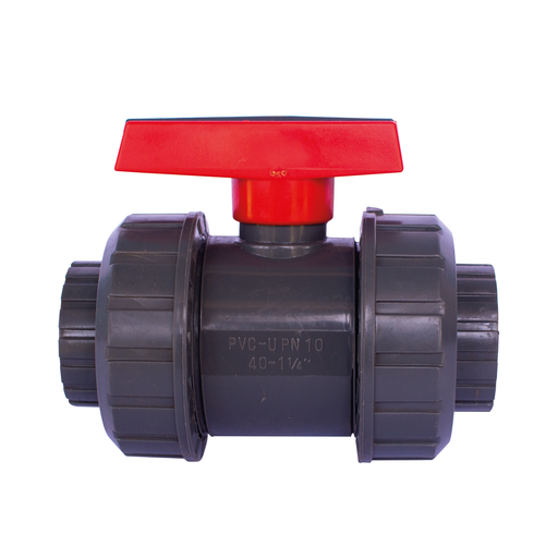 [160262]  VALVULA BOLA PVC DOBLE AMER  63MM