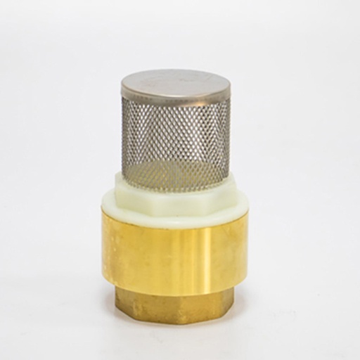 [160625]  VALVULA RETEN VERT 1 1/4" ASTO LATON CON FILTRO INOX - EDR PROCESO