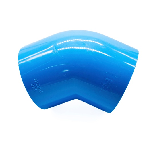 [154325]  CODO PVC HID 45°  50MM PN10 IMP