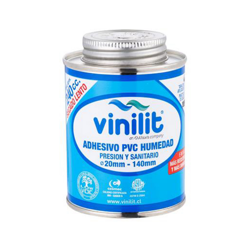 [151004]  ADHESIVO PVC HUMEDAD C/PONPON TARRO 240CC VINILIT