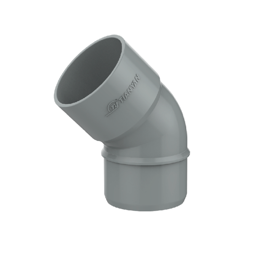 [152910]  CODO SANITARIO 45°  40MM GRIS CLARO