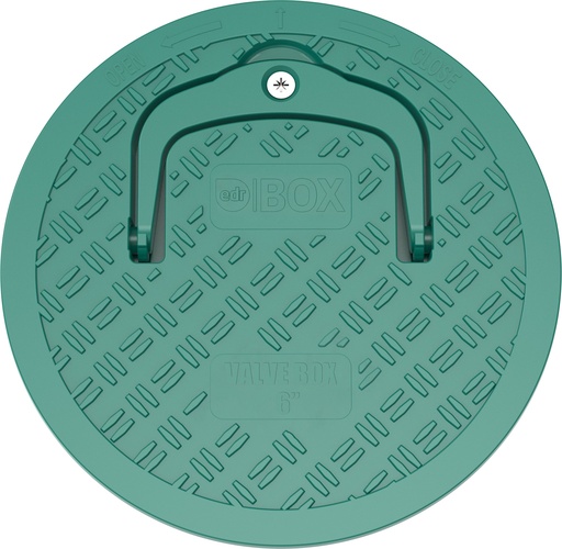 [119065]  TAPA CAJA CONICA 6" - CON MANILLA